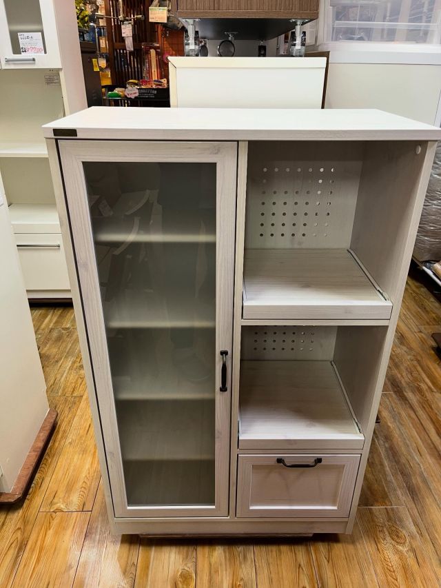 古家具 ♡ シェルフ ♡ クリーム色 デザインシェルフ (LI 幅80cm LNWH) | ニトリネット【公式】 家具